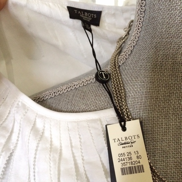 Tops - - New - Talbot white blouse